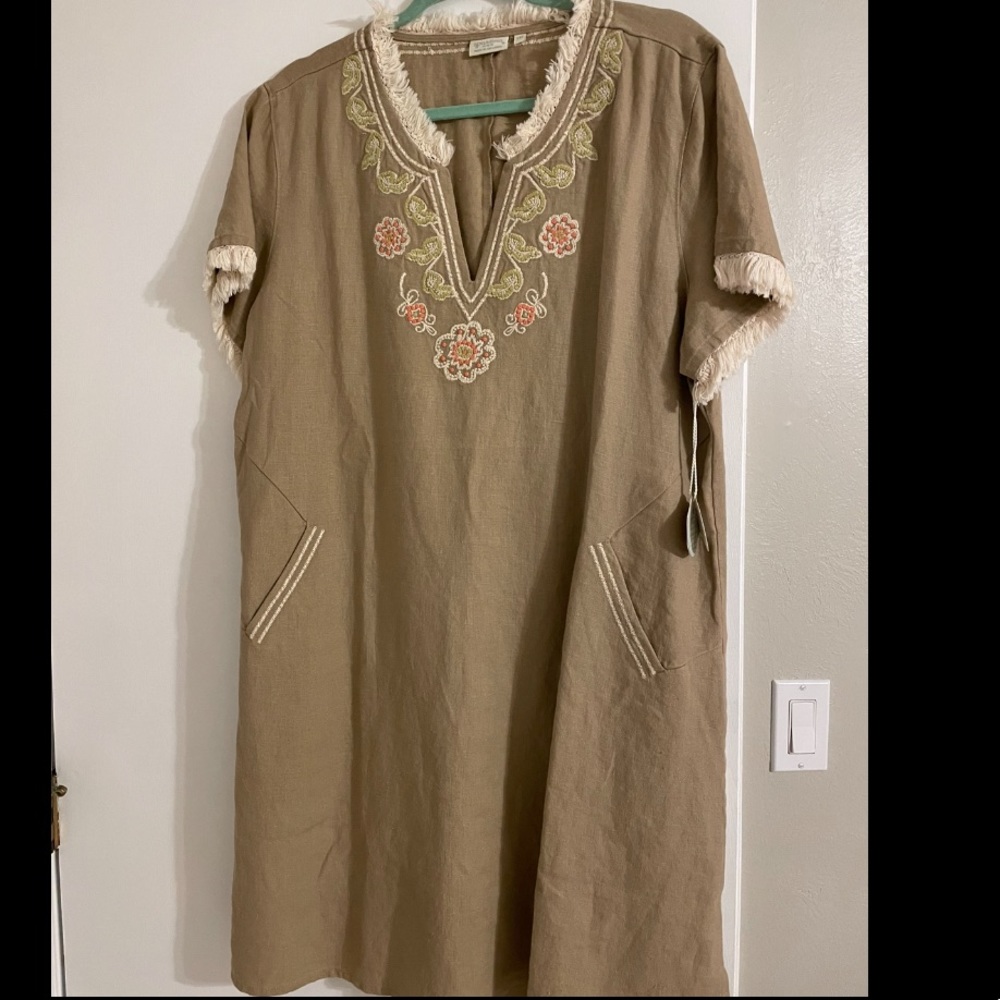 Miri Linen Dress by Spartina 449 NWT